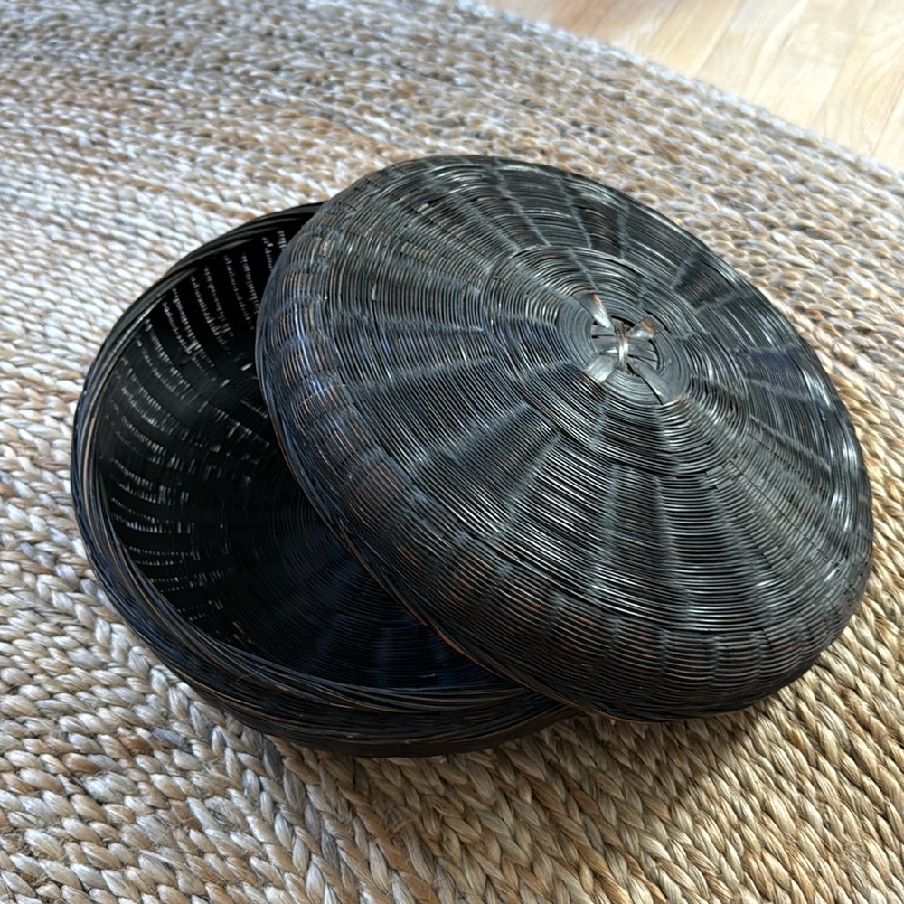 Vintage sewing basket